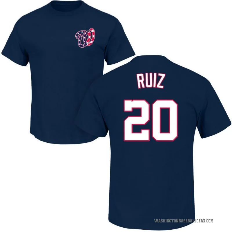 Keibert Ruiz Men's Washington Nationals Alternate Jersey - Navy Authentic